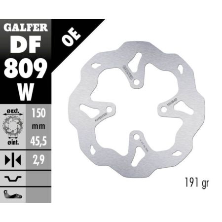 Tarcza hamulcowa GALFER WAVE 150 MM ELECTRIC 1875