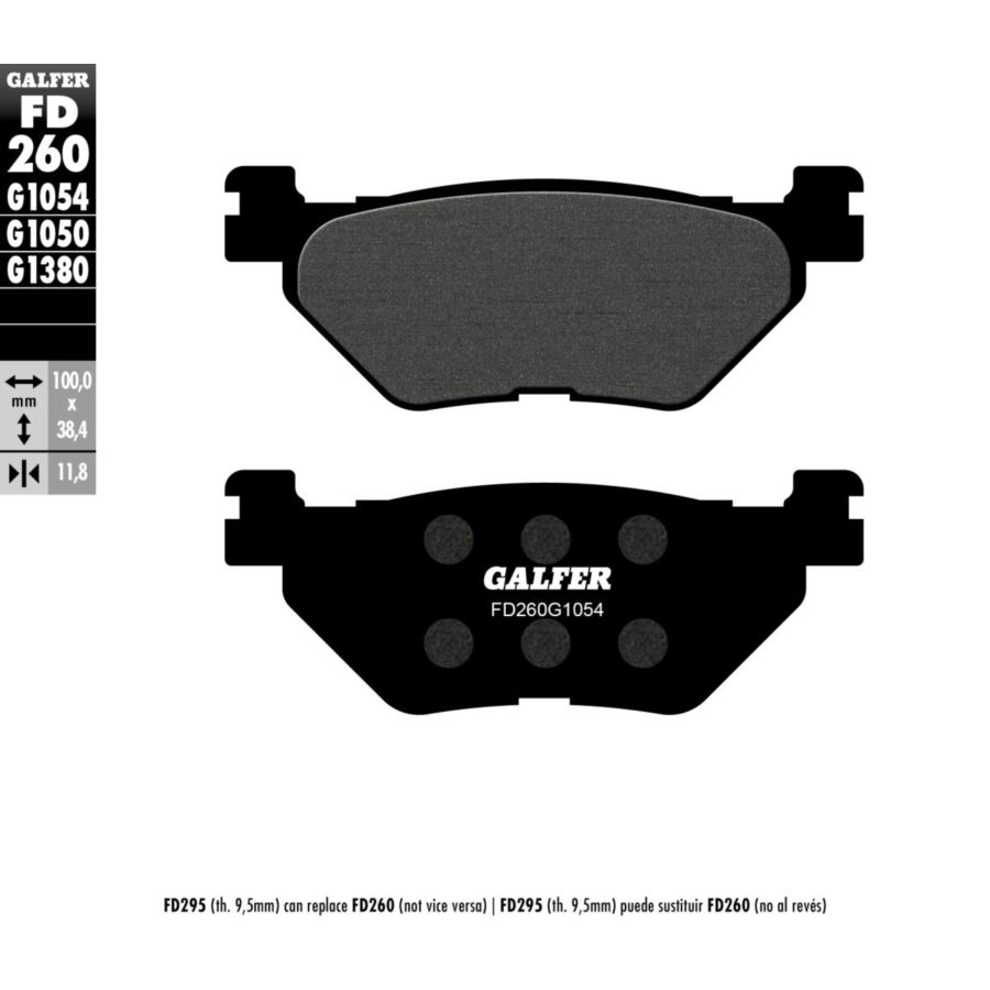 Klocki hamulcowe GALFER YAMAHA XP 500