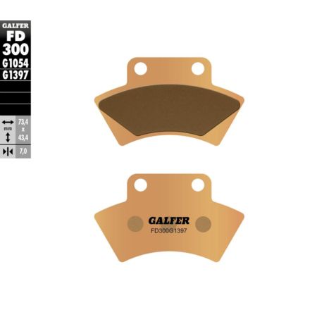 Klocki hamulcowe GALFER ATV POLARIS BIG 250