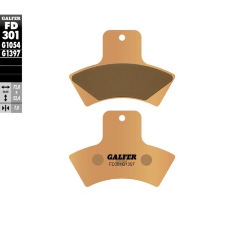 Klocki hamulcowe GALFER ATV POLARIS BIG 250