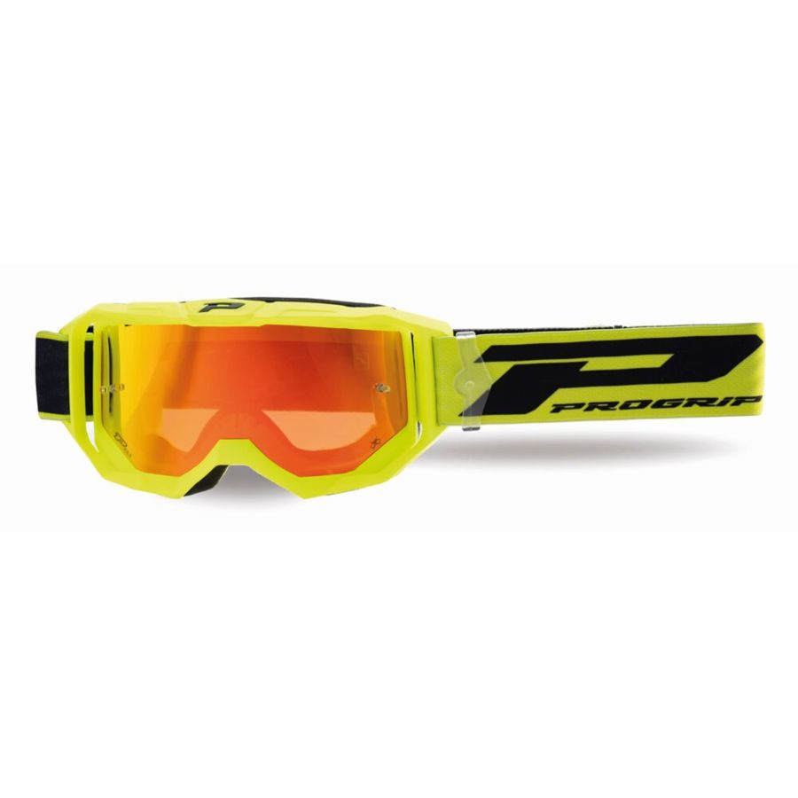 Gogle PRO GRIP 3300 VISION FLUO YELLOW MIRROR RED
