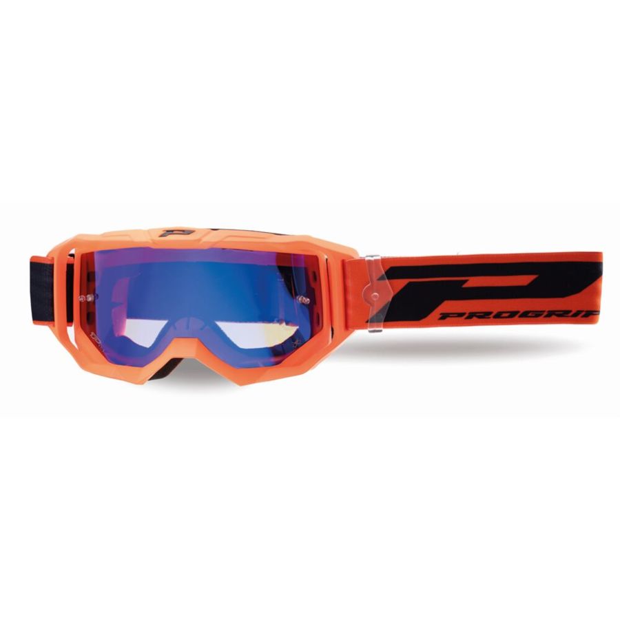 Gogle PRO GRIP 3300 FLUO ORANGE MIRROR BLUE