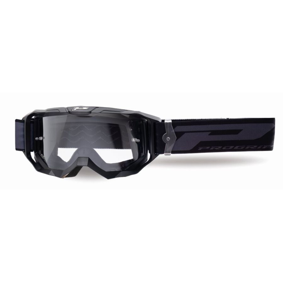 Gogle PRO GRIP 3300 MATT BLACK MIRROR CLEAR