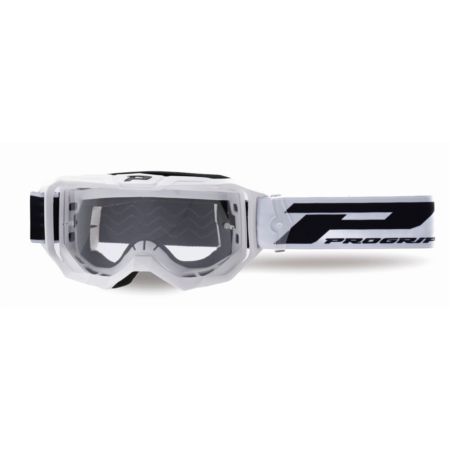 Gogle PRO GRIP 3300 MATT WHITE MIRROR CLEAR