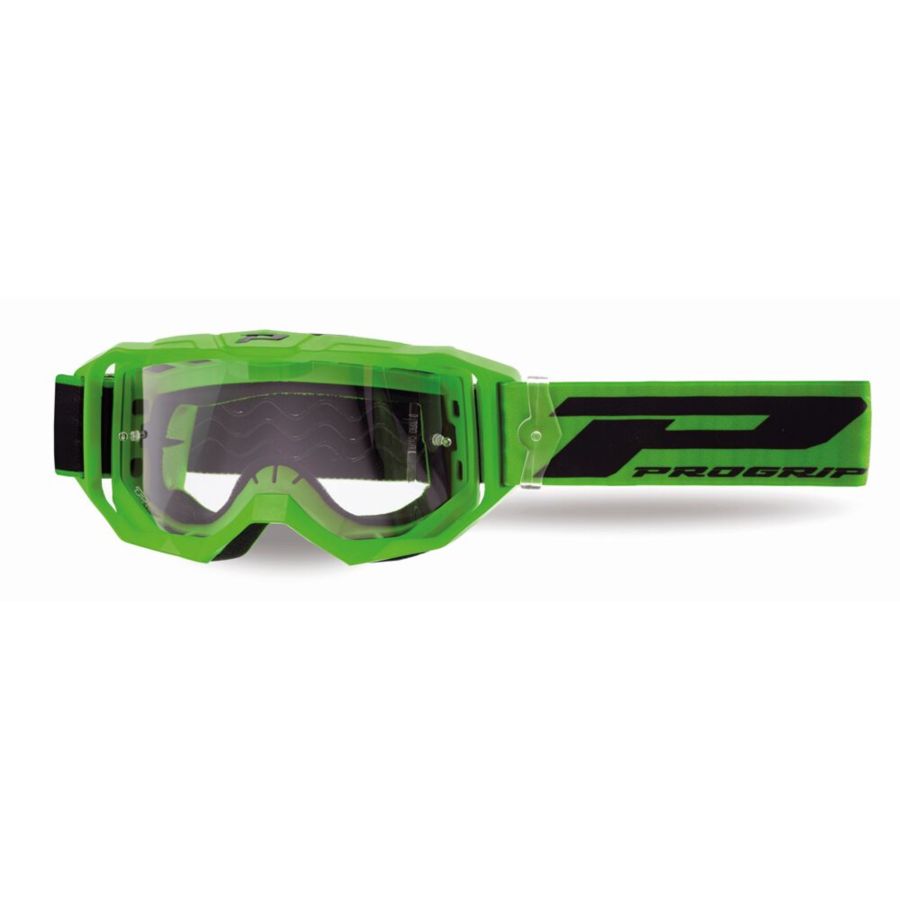 Gogle PRO GRIP 3300 MATT GREEN MIRROR CLEAR