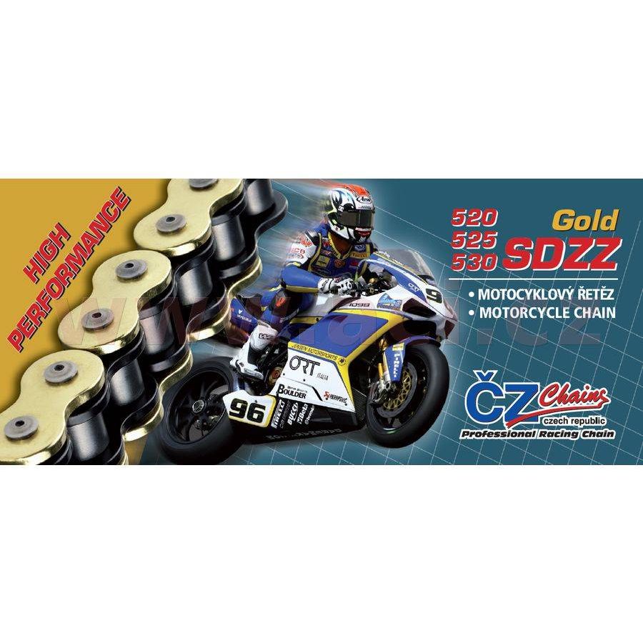 Łańcuch CZ 520sdzz 114og gold x-ring