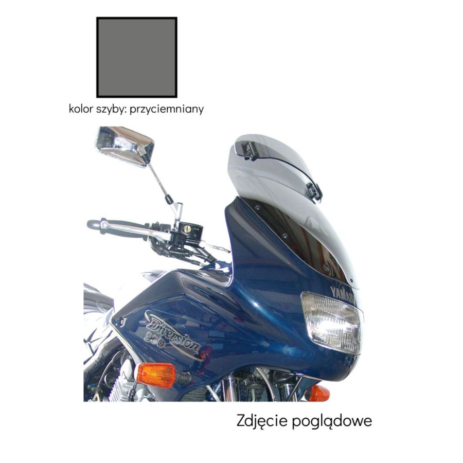 Mra owiewka motocyklowa z deflektorem szara