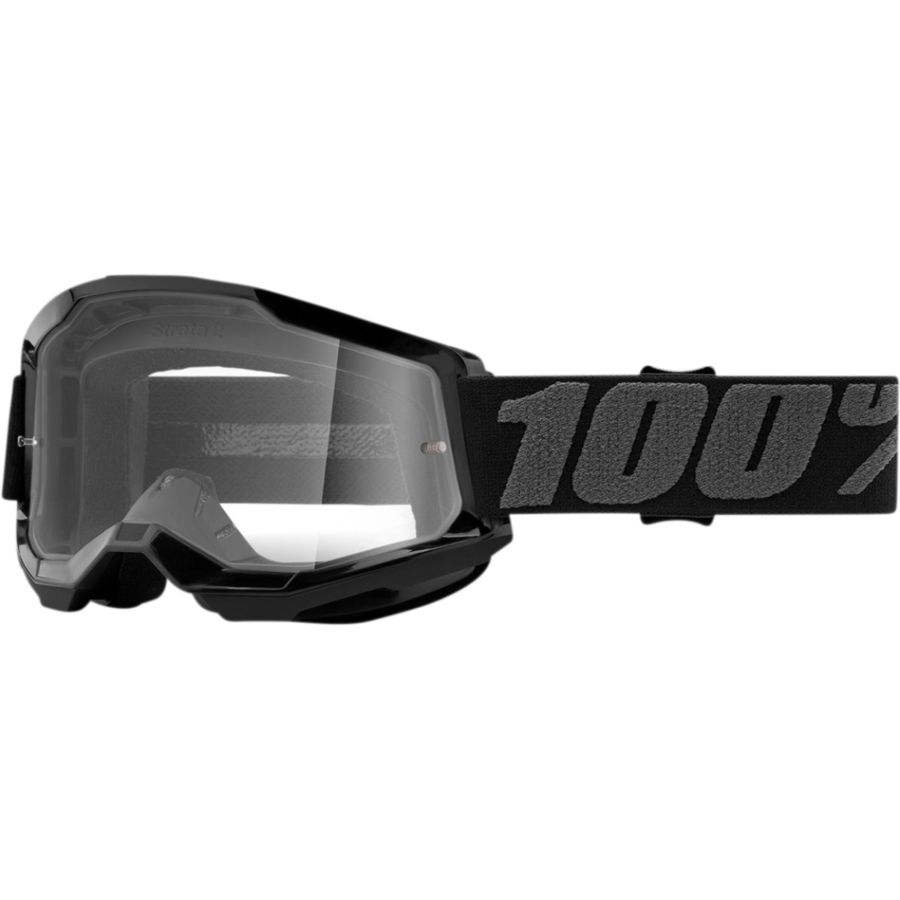Gogle 100% STRATA 2 black clear