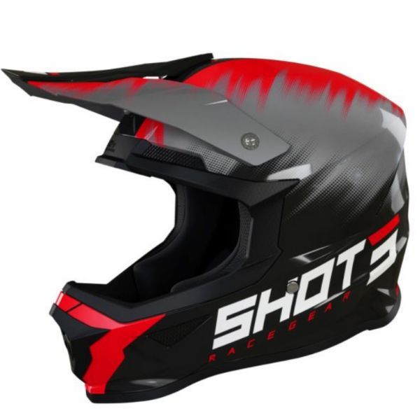 Kask SHOT FURIOUS VERSUS red glossy XL