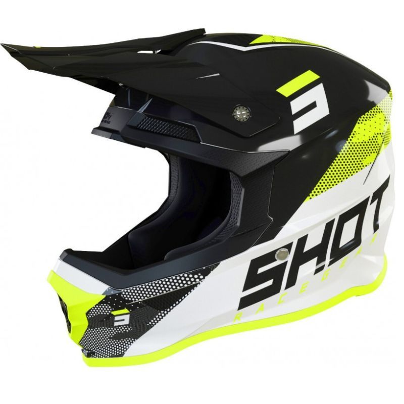 Kask SHOT FURIOUS PROMO camo neon yellow glossy XL