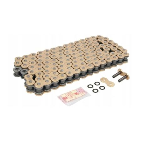Łańcuch DID 525 ZVM-X 110 x-ring złoty zakuwka