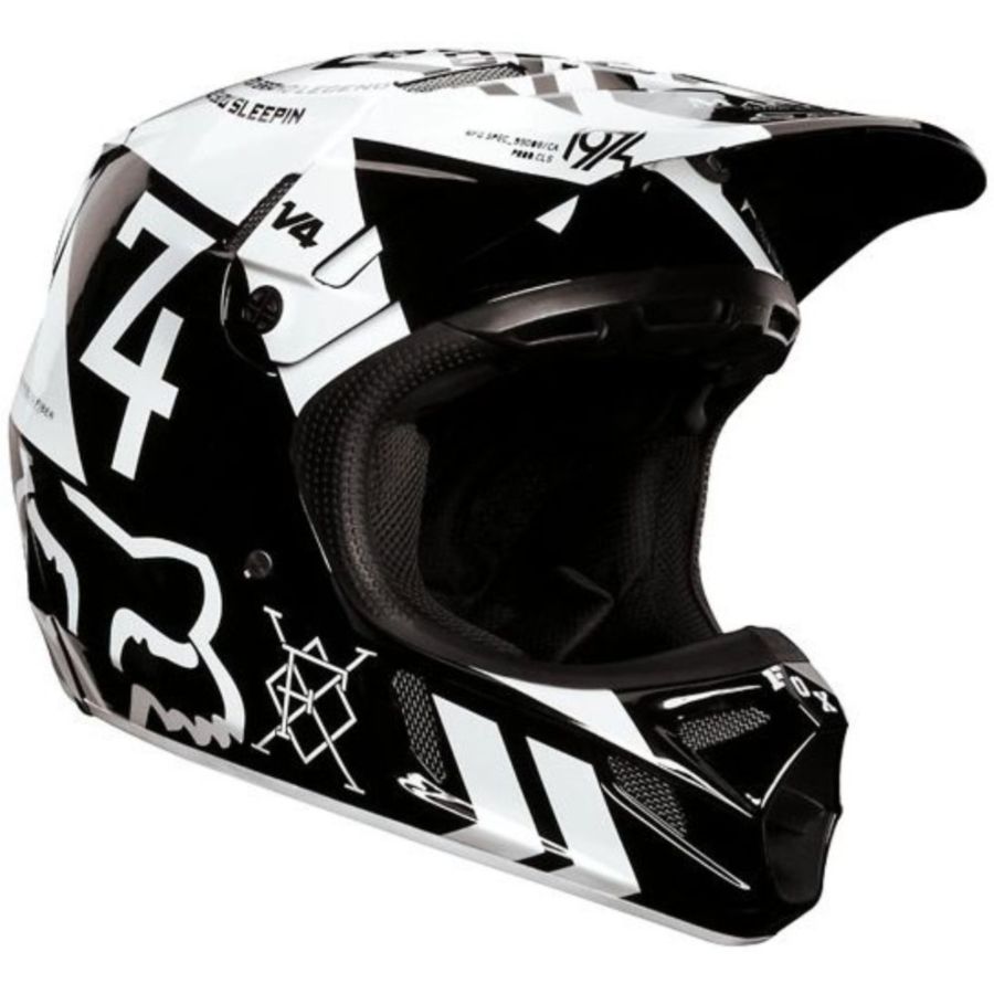 Kask FOX v-4 machina black rozm. XS