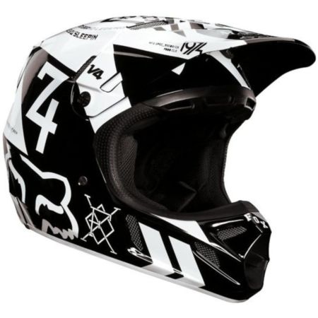 Kask FOX v-4 machina black rozm. XS