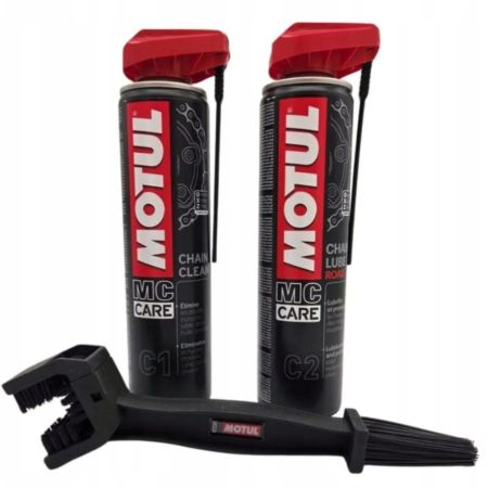 Zestaw do czyszczenia łańcucha MOTUL Sprayx2 Szczo