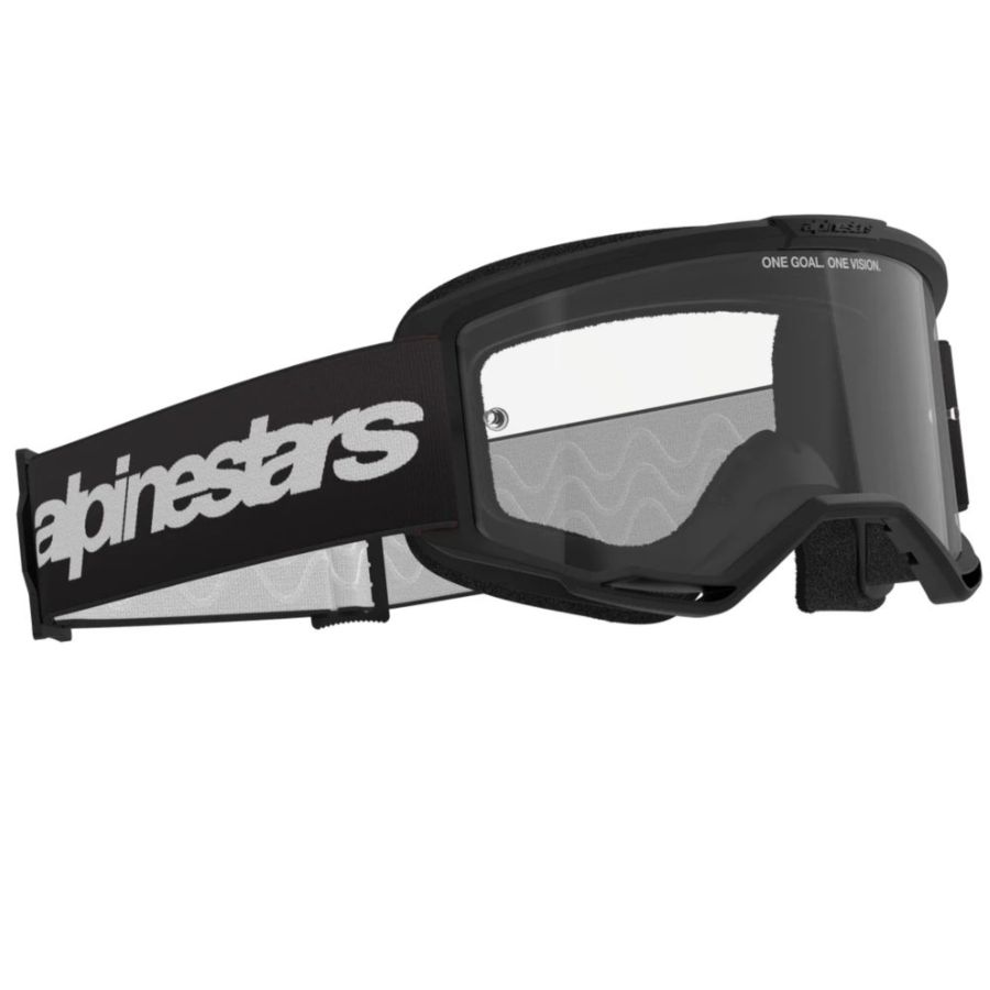 Gogle ALPINESTARS Vision 3 Wordmark Czarne z Przeź