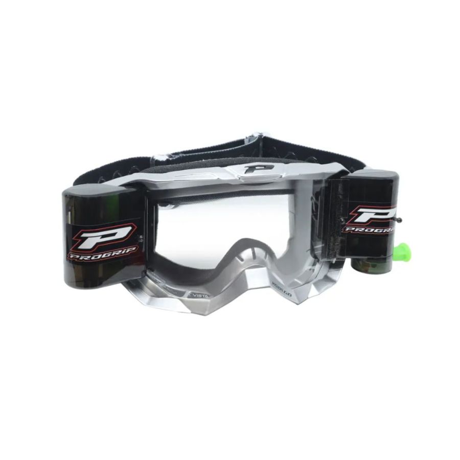 Gogle PRO GRIP 3300 MATT SILVER ROLL OFF XXL