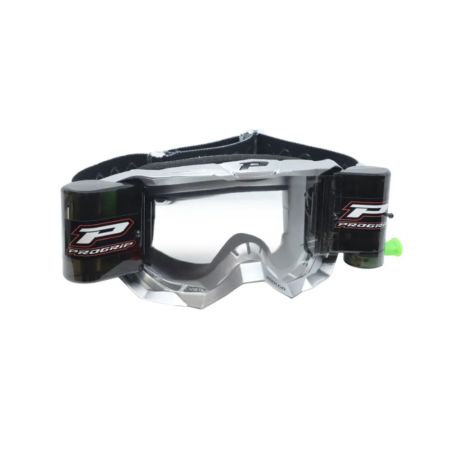 Gogle PRO GRIP 3300 MATT SILVER ROLL OFF XXL