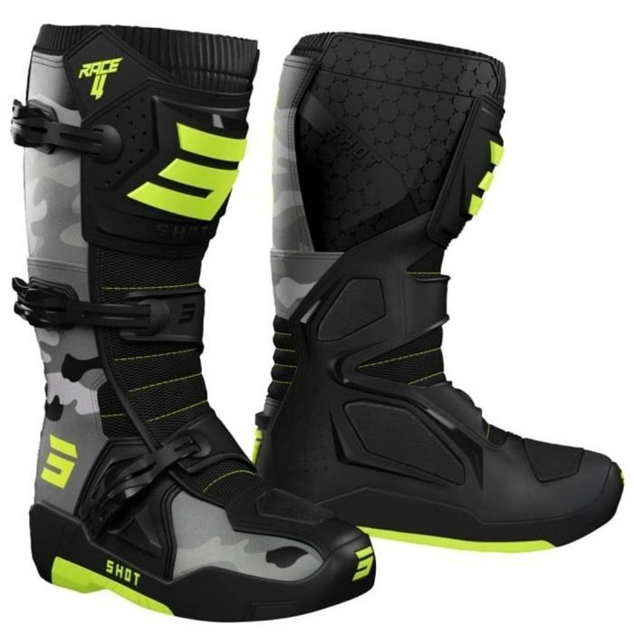Buty SHOT RACE 4 CAMO NEON_YELLOW 44