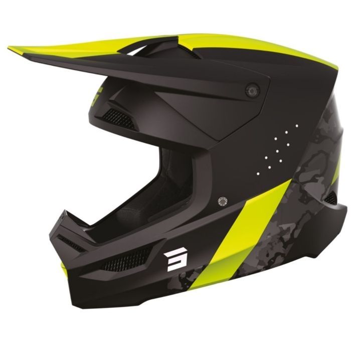 Kask SHOT race camo yellow matt s