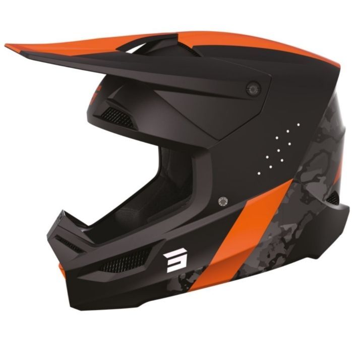 Kask SHOT race camo orange matt m