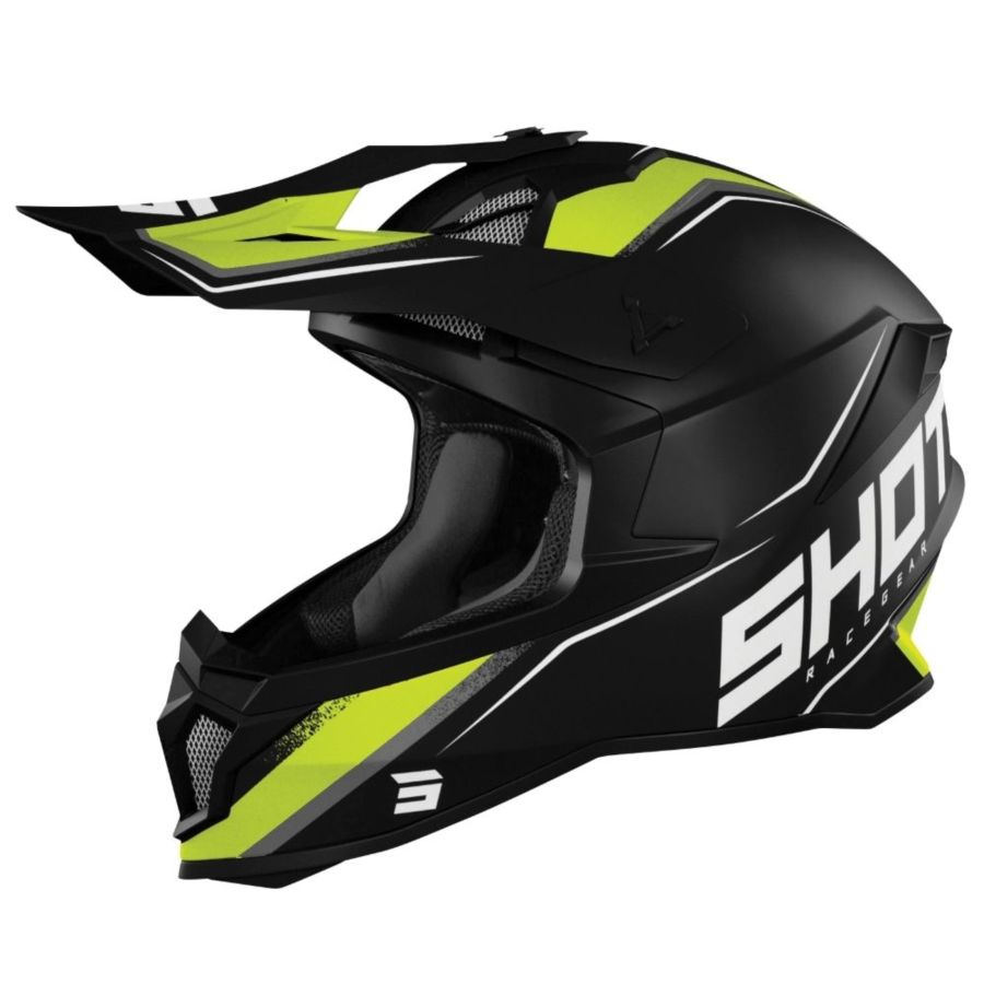 Kask SHOT lite prism bk/yel matt l.