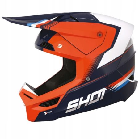 Kask SHOT furious kid tracerorange gloss m