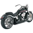 Wydech shortSHOTs staggered black vance&hines