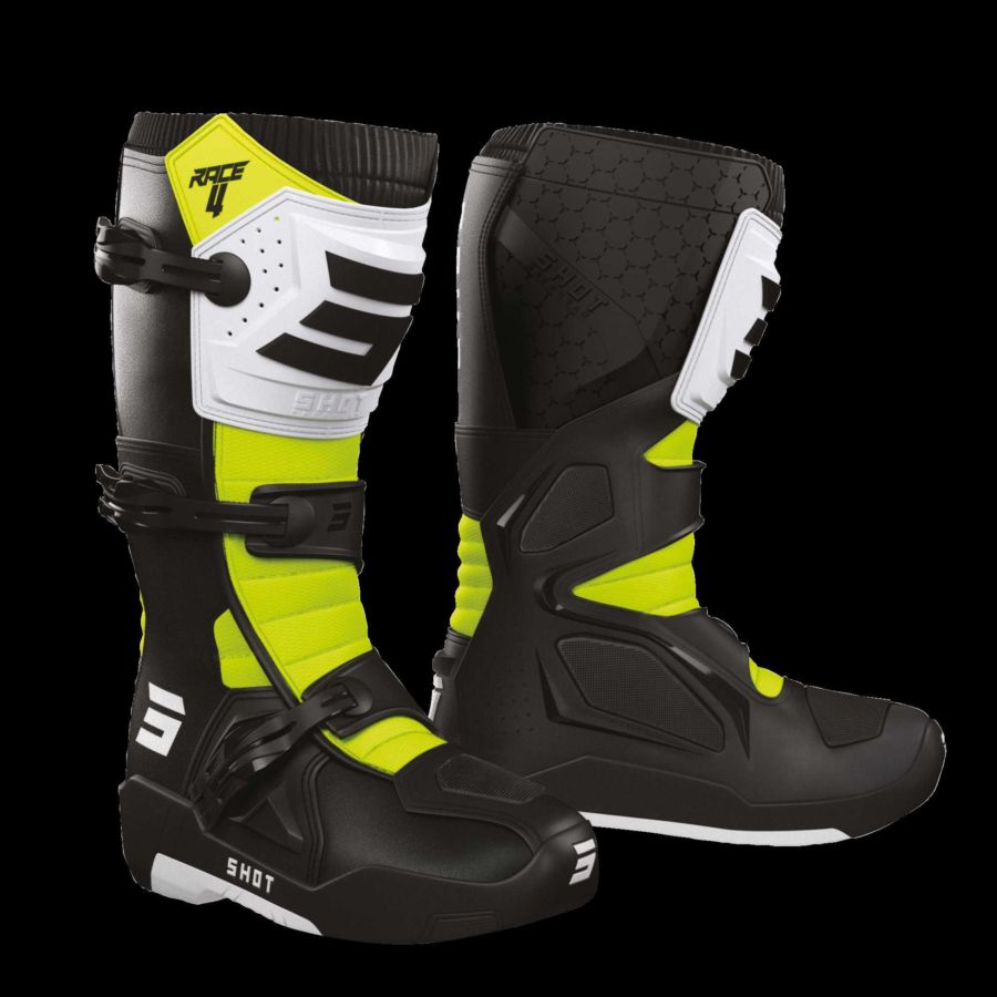Buty SHOT RACE 4 BLACK_WHITE_NEON_YELLOW 39
