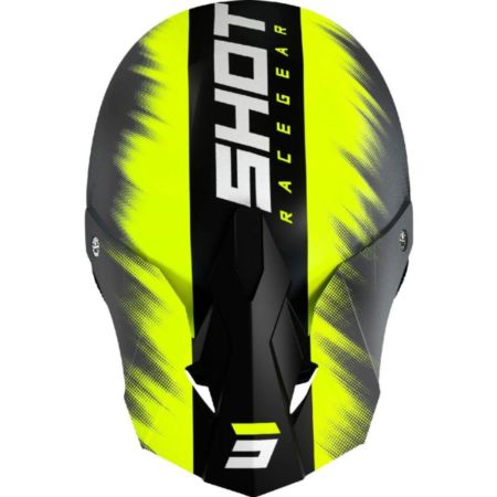 Kask SHOT FURIOUS VERSUS neon yellow matt XL