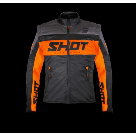 Kurtka SHOT SOFTSHELL LITE BLACK_ORANGE M