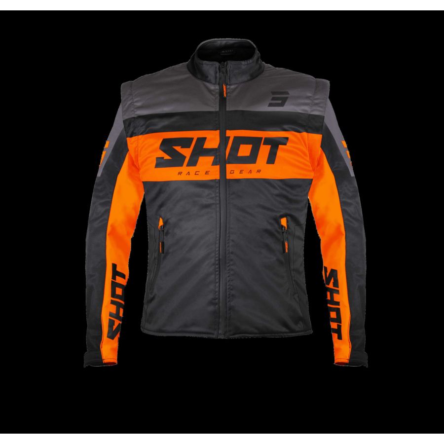 Kurtka SHOT SOFTSHELL LITE BLACK_ORANGE L