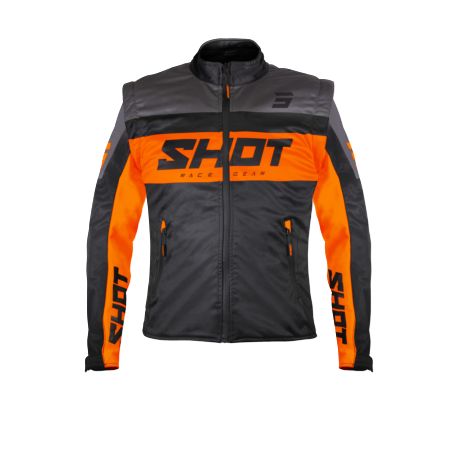 Kurtka SHOT SOFTSHELL LITE BLACK_ORANGE XL