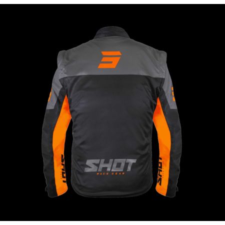 Kurtka SHOT SOFTSHELL LITE BLACK_ORANGE XL