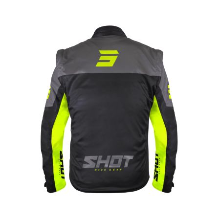Kurtka SHOT SOFTSHELL LITE BLACK_NEON_YELLOW S