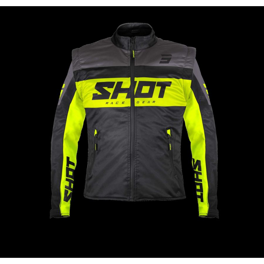 Kurtka SHOT SOFTSHELL LITE BLACK_NEON_YELLOW M