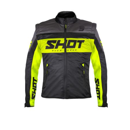 Kurtka SHOT SOFTSHELL LITE BLACK_NEON_YELLOW XL