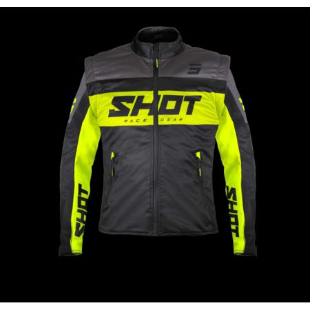 Kurtka SHOT SOFTSHELL LITE BLACK_NEON_YELLOW 3XL
