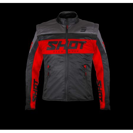 Kurtka SHOT SOFTSHELL LITE BLACK_RED 2XL