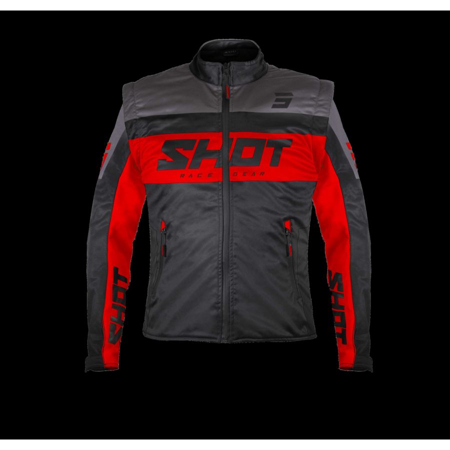 Kurtka SHOT SOFTSHELL LITE BLACK_RED 3XL