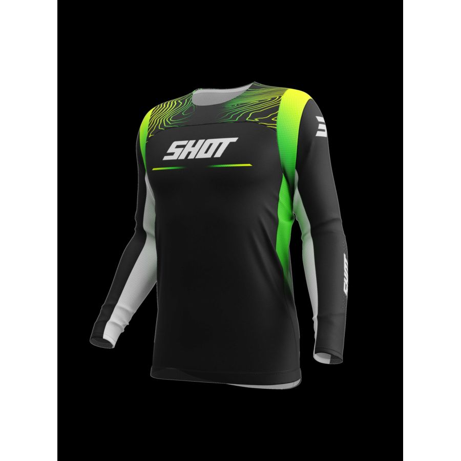 Bluza SHOT CONTACT KID APEX NEON_YELLOW 8-9