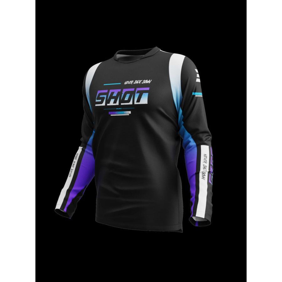 Bluza SHOT DEVO BLOCK PURPLE XS