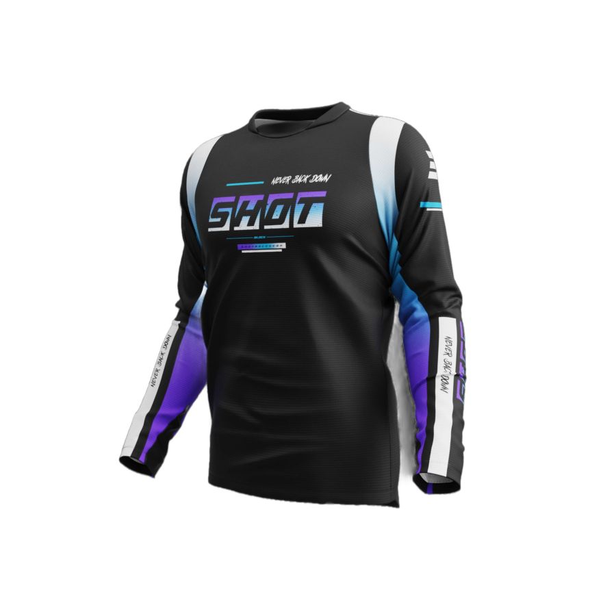 Bluza SHOT DEVO BLOCK PURPLE L