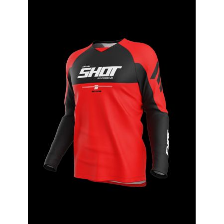 Bluza SHOT DRAW PRIVATE RED S