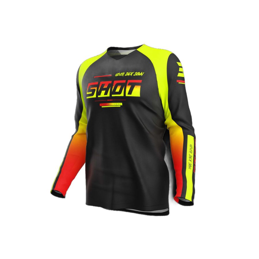 Bluza SHOT DRAW KID BLOCK NEON_YELLOW 10-11