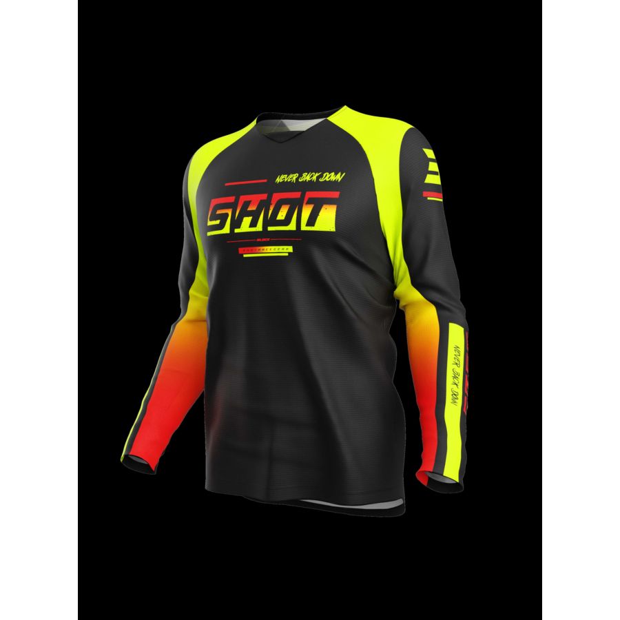 Bluza SHOT DRAW KID BLOCK NEON_YELLOW 12-13