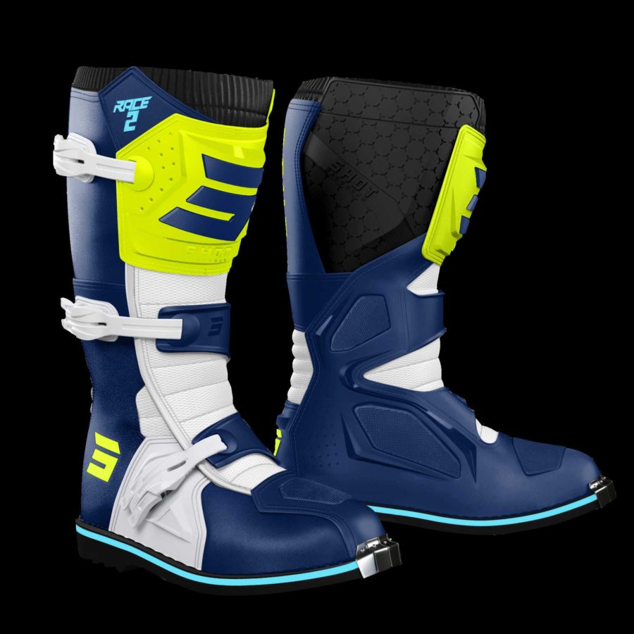 Buty SHOT RACE 2 BLUE_NEON_YELLOW 45