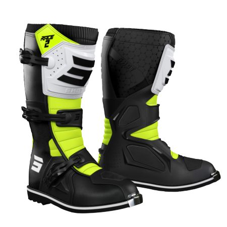 Buty SHOT RACE 2 KID BLACK_WHITE_NEON_YELLOW 35