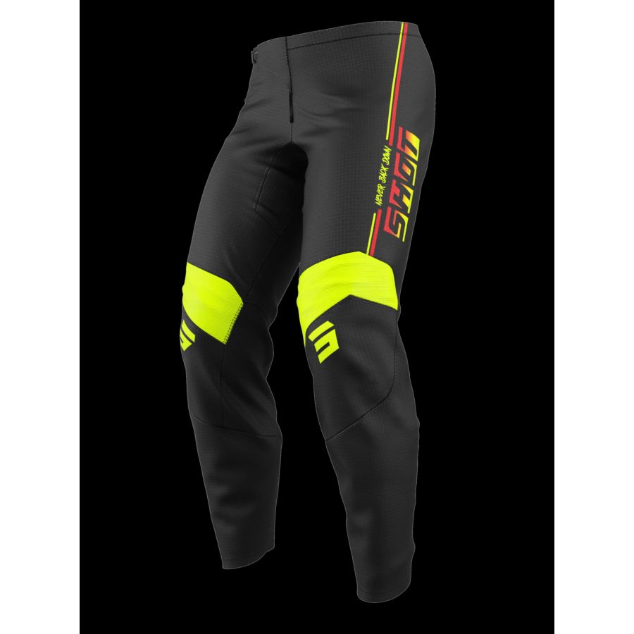 Spodnie SHOT DRAW KID BLOCK NEON_YELLOW 12-13