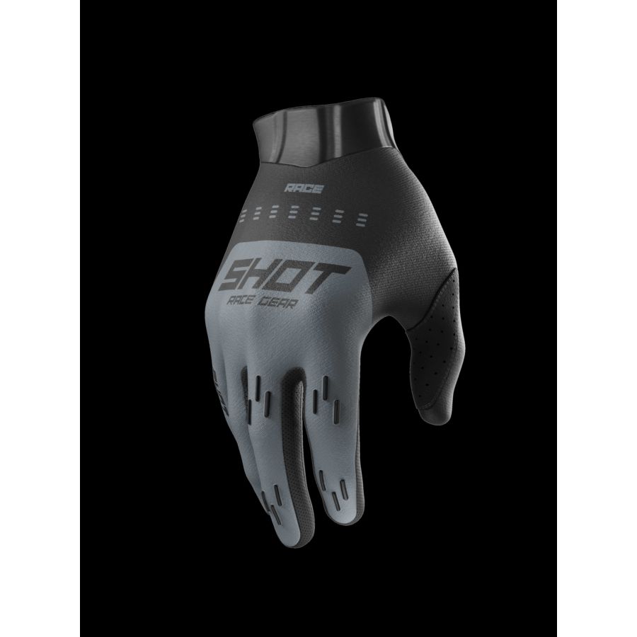 Rękawiczki SHOT RACE EVO BLACK_GREY 09