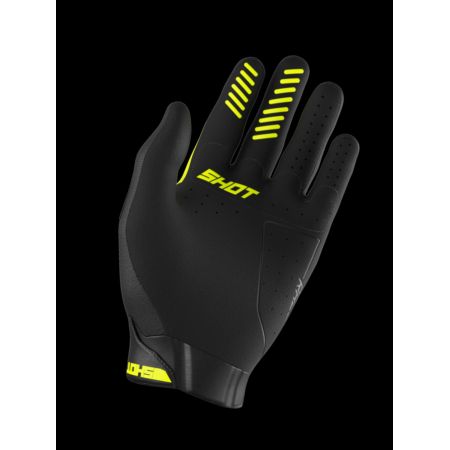 Rękawiczki SHOT RACE KID EVO NEON_YELLOW 6-7